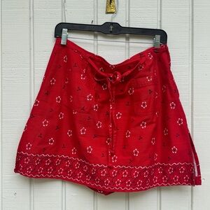 Red, White & Black Cotton Mini